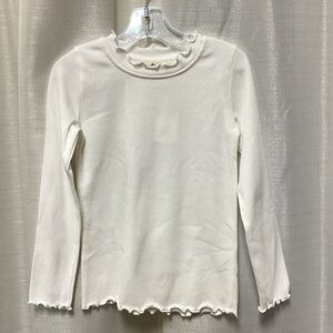 Long Sleeve White Kids Tee